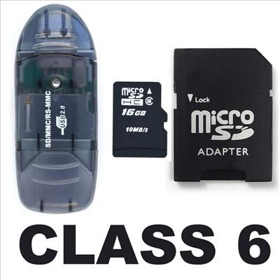 16GB OEM Class 6 Micro SD SDHC MicroSD Memory Card  