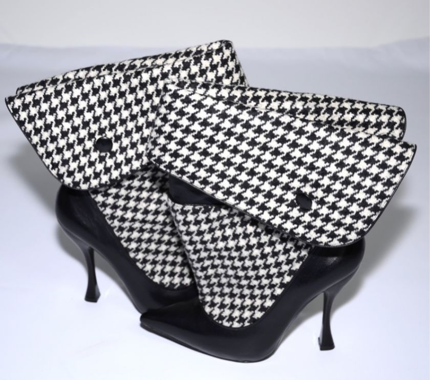 ALEXANDER McQUEEN DOGTOOTH BOOTIE SHOES UK 5 US 8 EU 38  