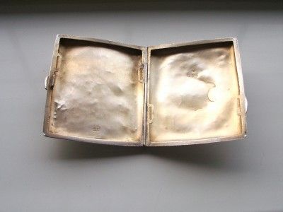 1910   SAMUEL M LEVI   SOLID SILVER   CIGARETTE CASE  