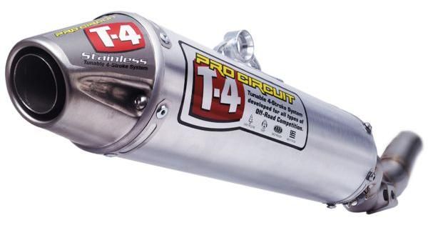 Pro Circut T4 Aluminum Left & Right Exhaust Slip On Mufflers and Link 