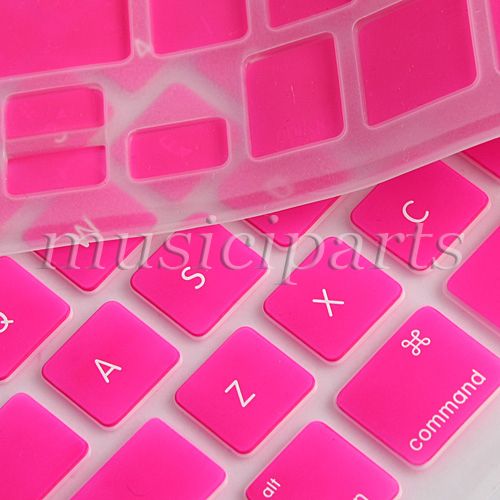 pink AQUA Silicone Keyboard Cover Skin for Macbook Pro  