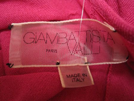 1845 GiamBattista Valli Dress Bow Fucsia XXS #0006PC  