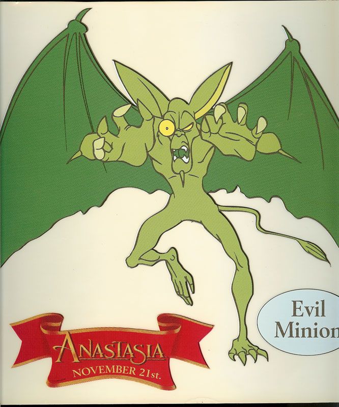 Anastasia Evil Minion Promotional Window Cling  