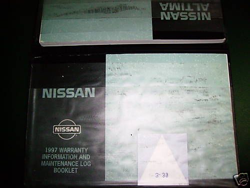 1997 Nissan Altima Owners Manual  