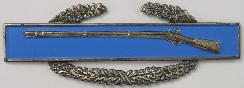 ORIG. WWII US Army CIB Combat Infantry Badge Sterling  