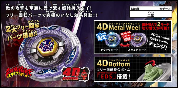 Takara TOMY Beyblade 4D BB 113 Scythe Kronos T125EDS  