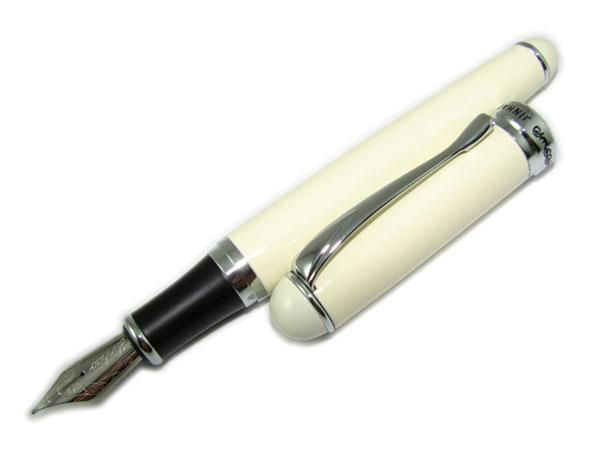 ANJ79 JINHAO 750 MILK WHITE IVORY WHITE MEDIUM NIB FOUNTAIN PEN  