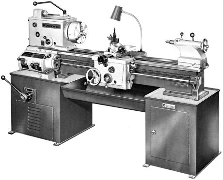 ROCKWELL 14 Cabinet Metal Lathe Op/Parts Manual  