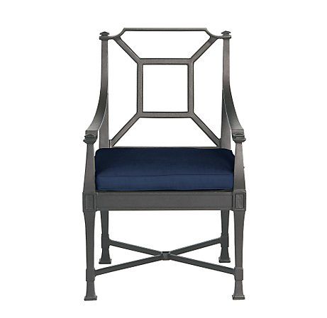 Restoration Hardware ANTIBES ArmChair Cushion NAVY  