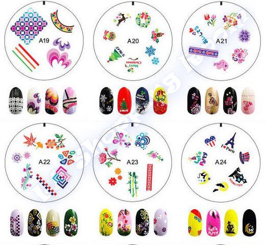 Nail Art Stamp ENAS design image stamping DIY stencil printing salon 