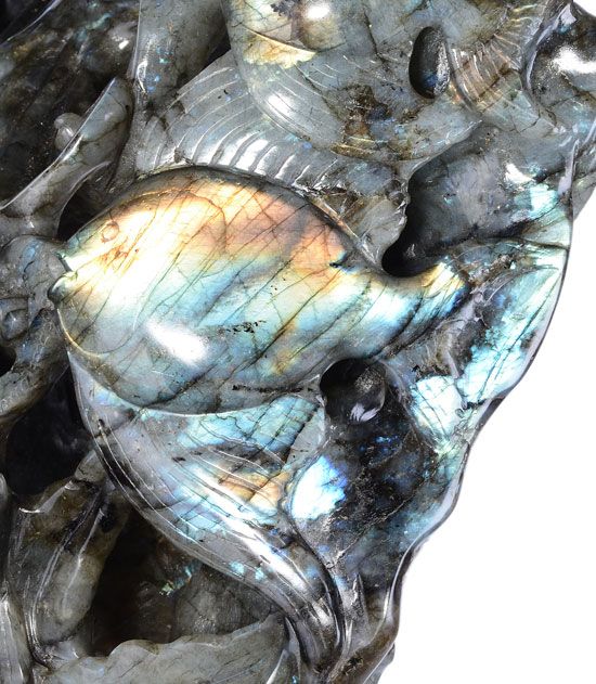 17.3Labradorite Underwater World Sculpture/Carving#S97  