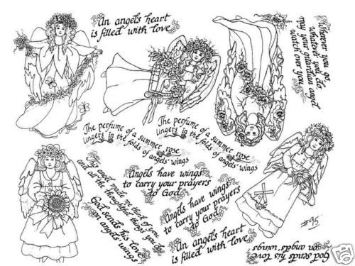 Unmounted Rubber Stamps Angels & Angel Sayings 095A  