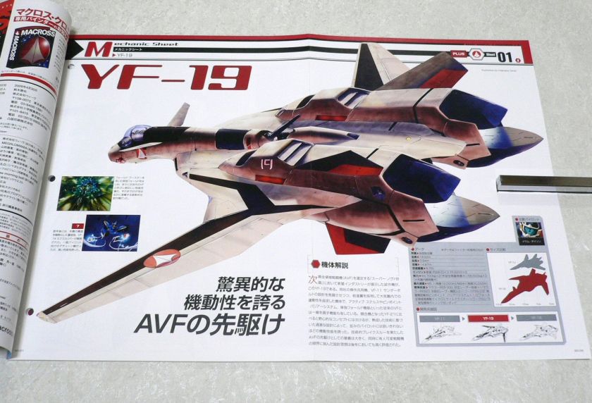 Macross Chronicle 20 Plus Valkyrie YF 19 Robotech SF Robot Anime Book 