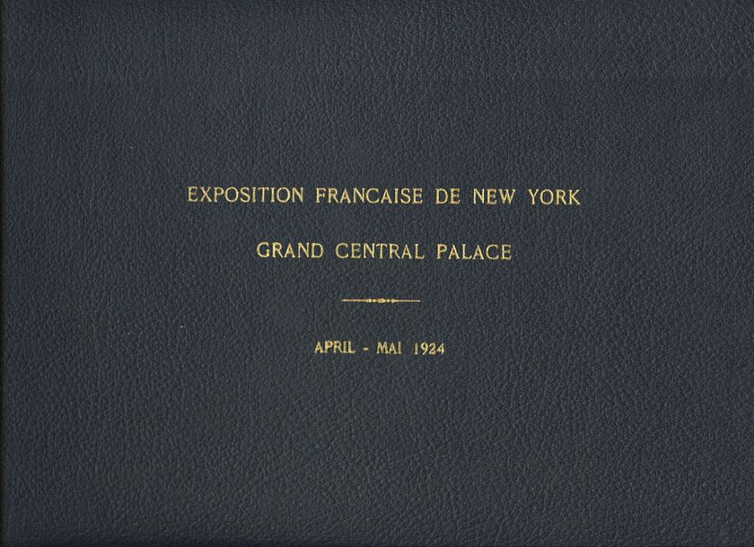 French Exposition New York 1924 photo album silver pin  