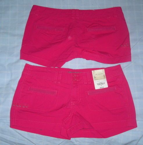 Arizona Jean Co. Fashonable Bright Pink Pockets Short Shorts Sz 3 