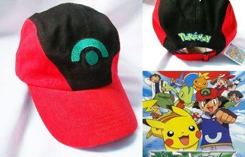 Pokemon Satoshi Ash Ketchum Baseball Cap Hat Cosplay  