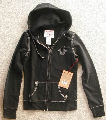 NWT True Religion WMS classic Big T Hoodie sweatshirt  