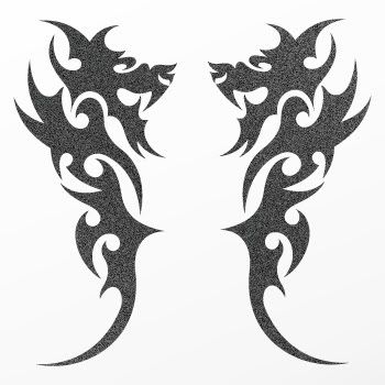 Tribal tattoo design Decal Sticker Dragon Art WRSRS  