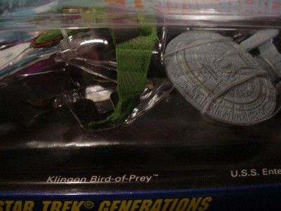 STAR TREK MICRO MACHINES ENTERPRISE NCC 1701 B & D KLINGON BIRD OF 