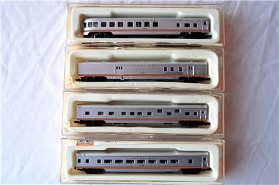 Con Cor SANTA FE 85ft Passenger 4 car set   N Scale   Chama Valley 