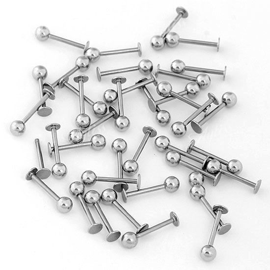   Ring Bar Stud Tragus Ball Stainless Steel Body Piercing 1mm  