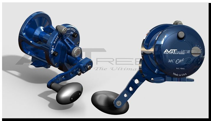 AVET LX 6/3 MC CAST 2 Speed Fishing Reel (Blue)  