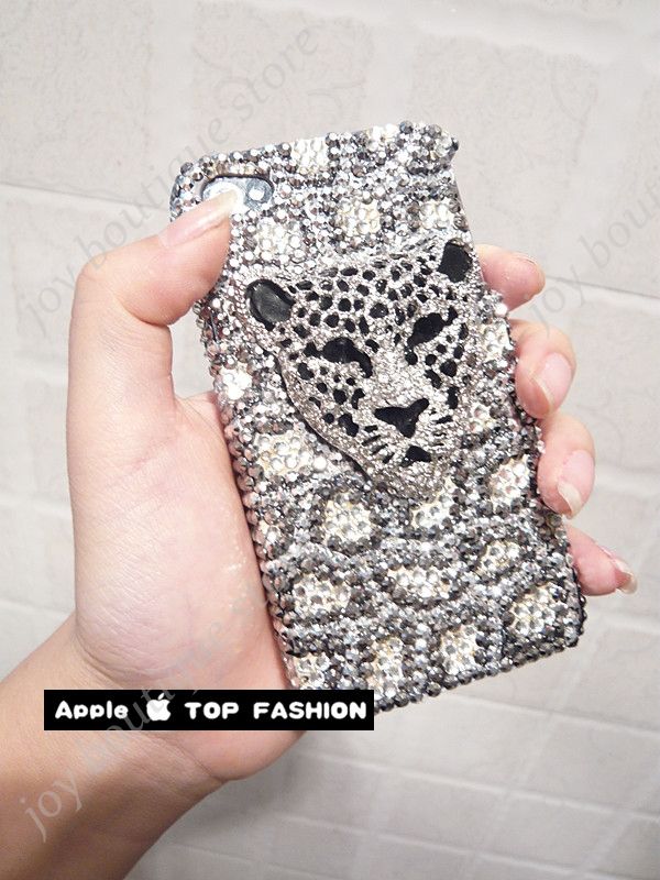 the case cover with toughness 3d leopard on the case full of 