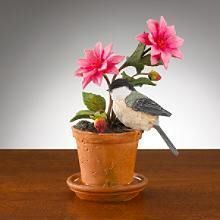 Lenox Summer Shade Planter/ Blackcapped Chickadee  New  