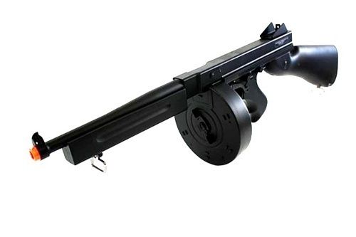 Airsoft Thompson Tommy Gun M1A1 Auto Black AEG Rifle  