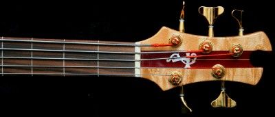 1990 TOBIAS Classic Fretless 5 String Bass~Stunning Flamed Purple 