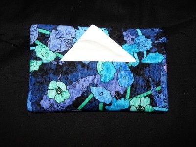 Fabric Tissue Holder   Tiffany Floral Vines  