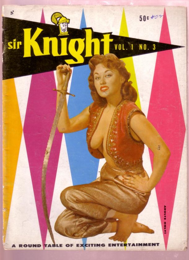 SIR KNIGHT #3 1958  GRETA THYSSEN CHEESECAKE PULP FICTI  