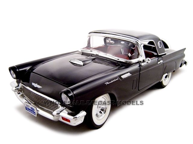 1957 FORD THUNDERBIRD BLACK 118 DIECAST MODEL  