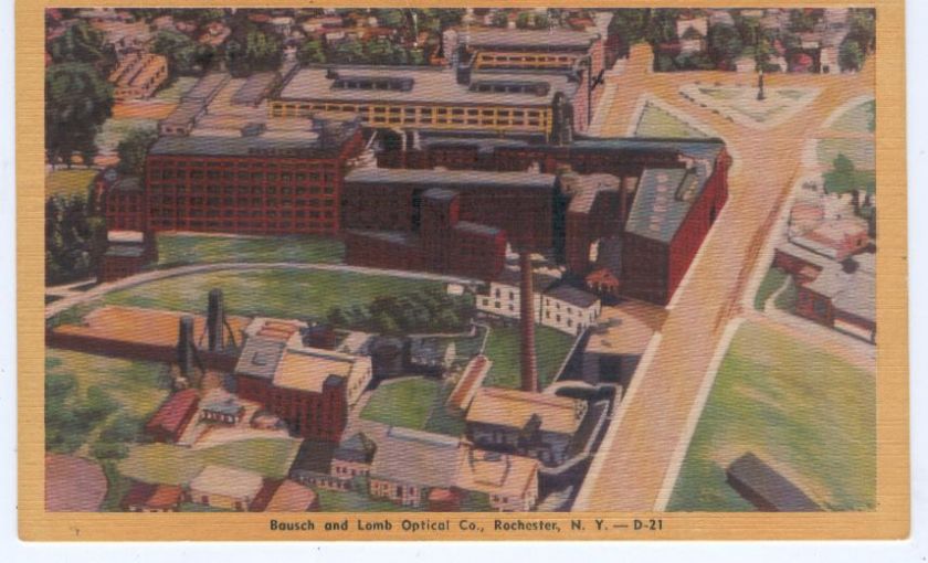 NY ROCHESTER BAUSCH and LOMB OPTICAL CO postcard  