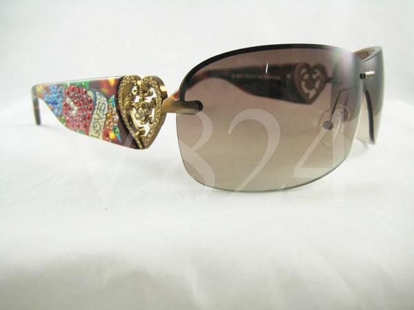 ED HARDY EHS 031 Sunglass SKUNK Brown EHS031 TORTOISE  