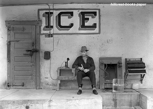 Man Selling Ice at Harlingen Texas tx photo picture  