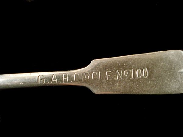 GAR SPOON NICKEL SILVER ~ CIVIL WAR VETERAN  