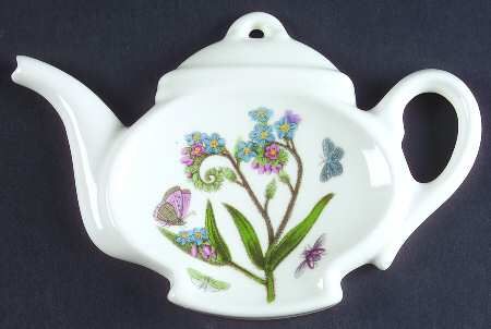 Portmeirion BOTANIC GARDEN Forget Me Not Tea Bag Holder  