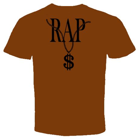 rap dollar chain t shirt Hip Hop cool funny rare humor  