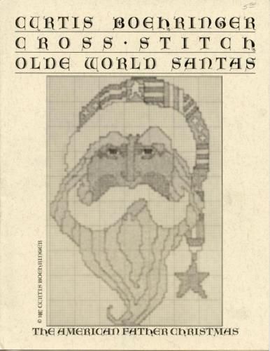 Olde World Santas American Curtis Boehringer CS Pattern  