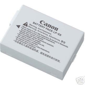 Genuine Canon Brand LP E8 Battery Pack for EOS T3i T2i  