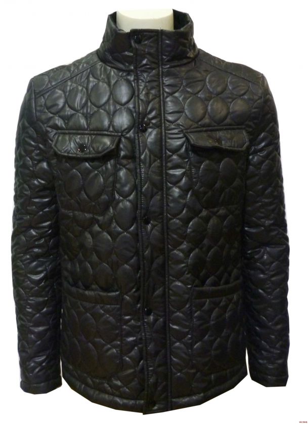 MENS DESIGNER JACKET BY SWADE QUILTED JACKET BLACK STYLE JK6013  