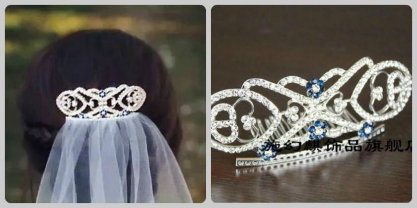   Breaking Dawn Bellas beautiful Hair Comb bride crown in wedding day