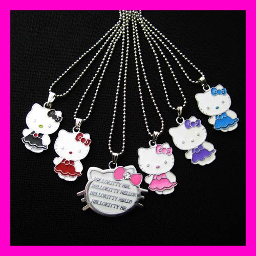   HelloKitty little Girl Child Necklace Best Combination Friend Gift