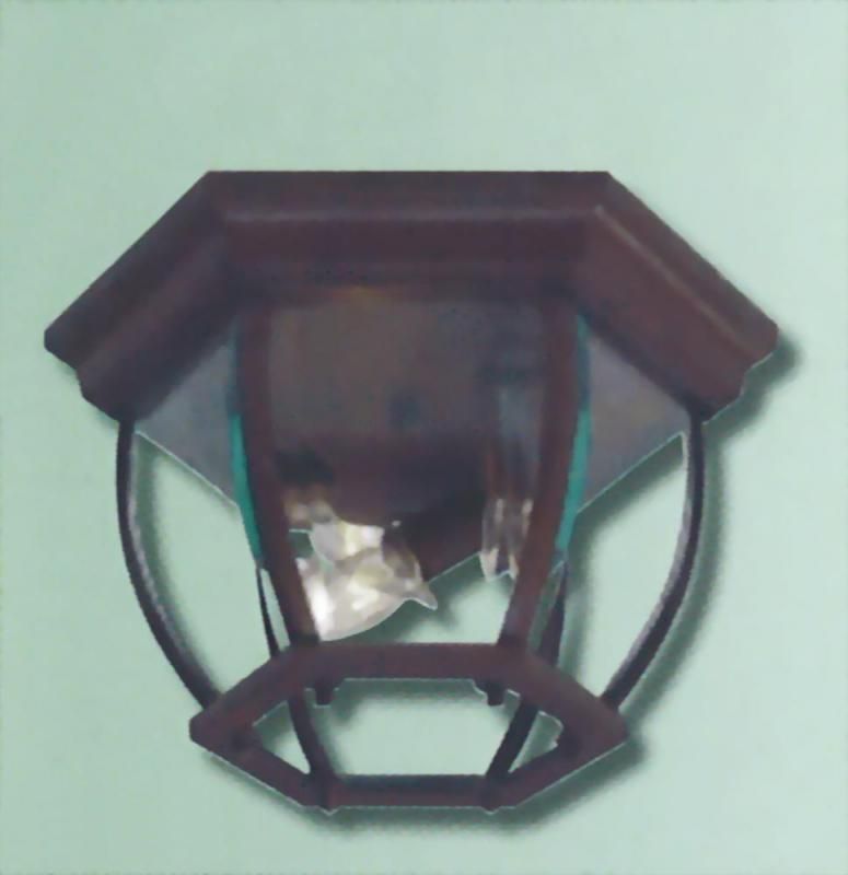 OIL RUBBED BRONZE EXTERIOR 4 LIGHT CEILING*NIB*  