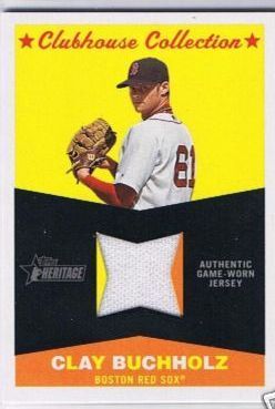 2009 Topps Heritage GU Jersey #CC CB Clay Buchholz  