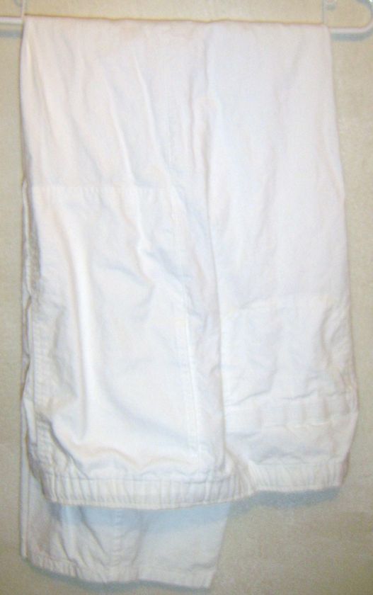 Stubbies White Cotton Drawstring Pants Size W38 L32 1/2  