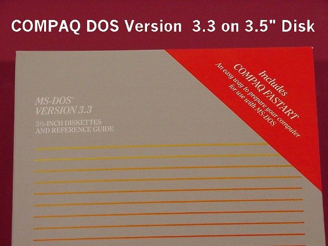 COMPAQ DOS Version 3.31   Unopened O/S Software  Mint Collector 