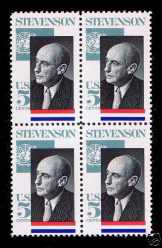 Tribute to Adlai Stevenson on U.S. Postage Stamps  