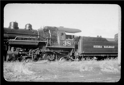 Lot of (9) ORIGINAL Vintage Slides c.1954 * Sierra Railroad * Kodak 